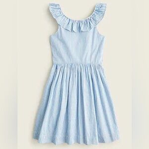 Crewcuts Ruffle Striped Dress